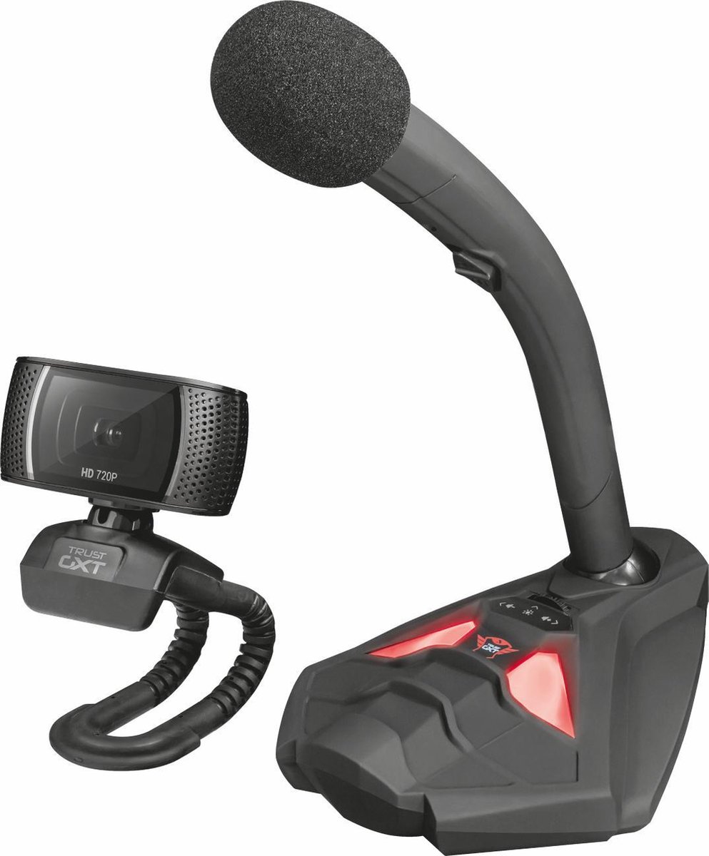 Trust GTX 786 Reyno - Webcam + Microfoon - Zwart