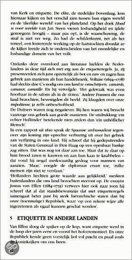 Pagina 5 uit het boek 'De Dikke Ditz Hoe hoort het eigenlijk?' met tekst over etiquette in andere landen.