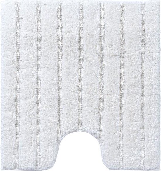 Casilin California - WC mat met antislip - Toiletmat met uitsparing - Ivoor - 60 x 60 cm