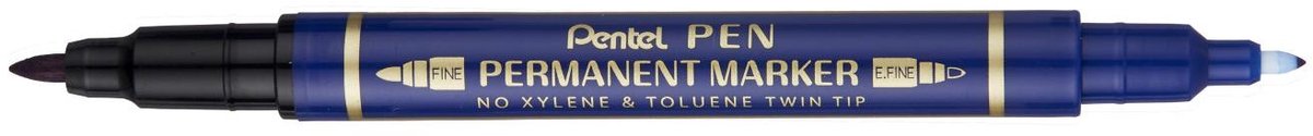 Pentel N75W-CE permanente marker Gesorteerd Blauw 1 stuk(s)