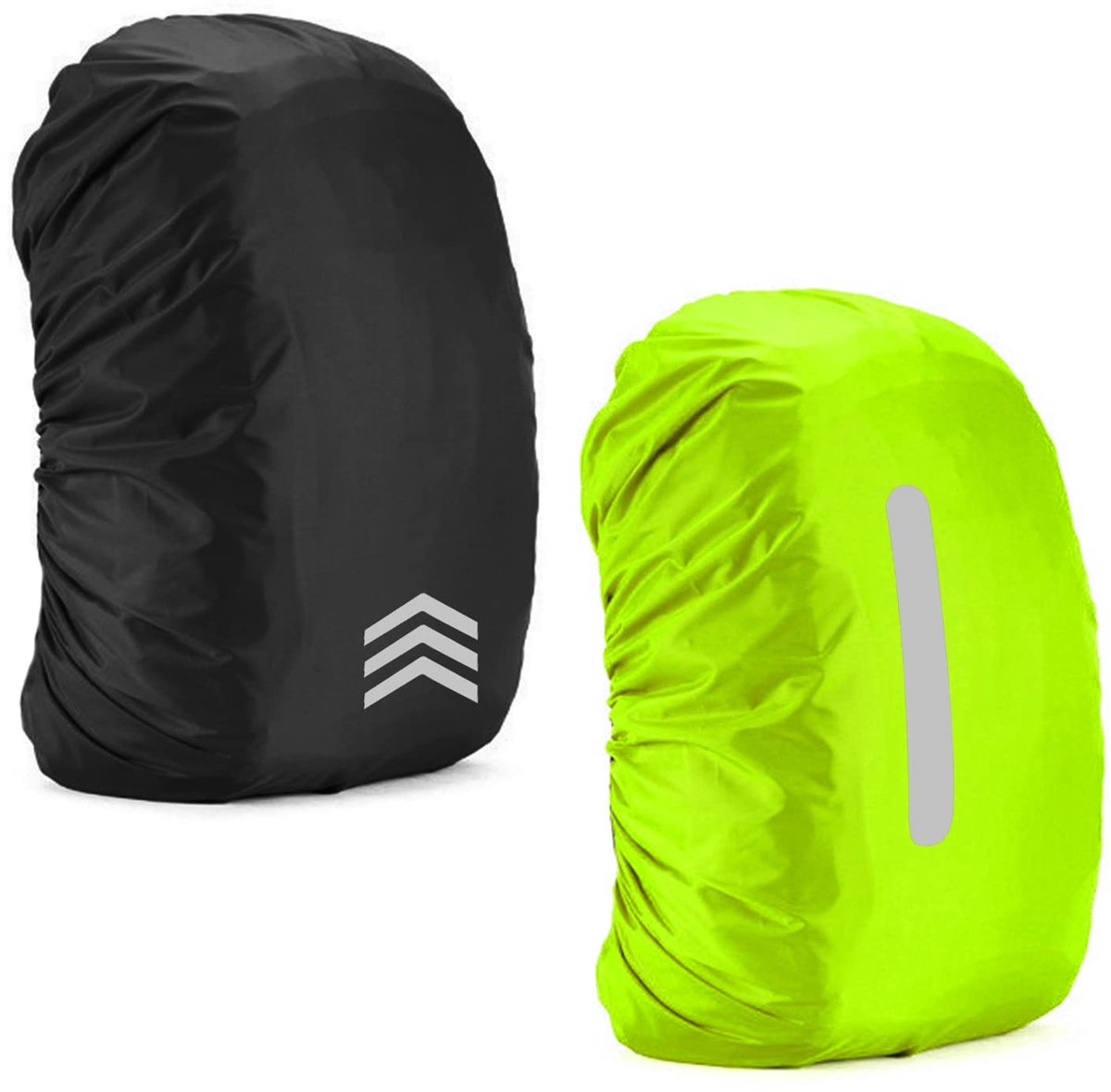 JGS ® Reflecterende Regenhoes Set voor Rugzakken met Veiligheidsstrepen voor Outdooractiviteiten