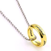 The Carat Shop - The Lord Of The Rings - The One Ring - Halsketting Goudkleurig - Zilverkleurig
