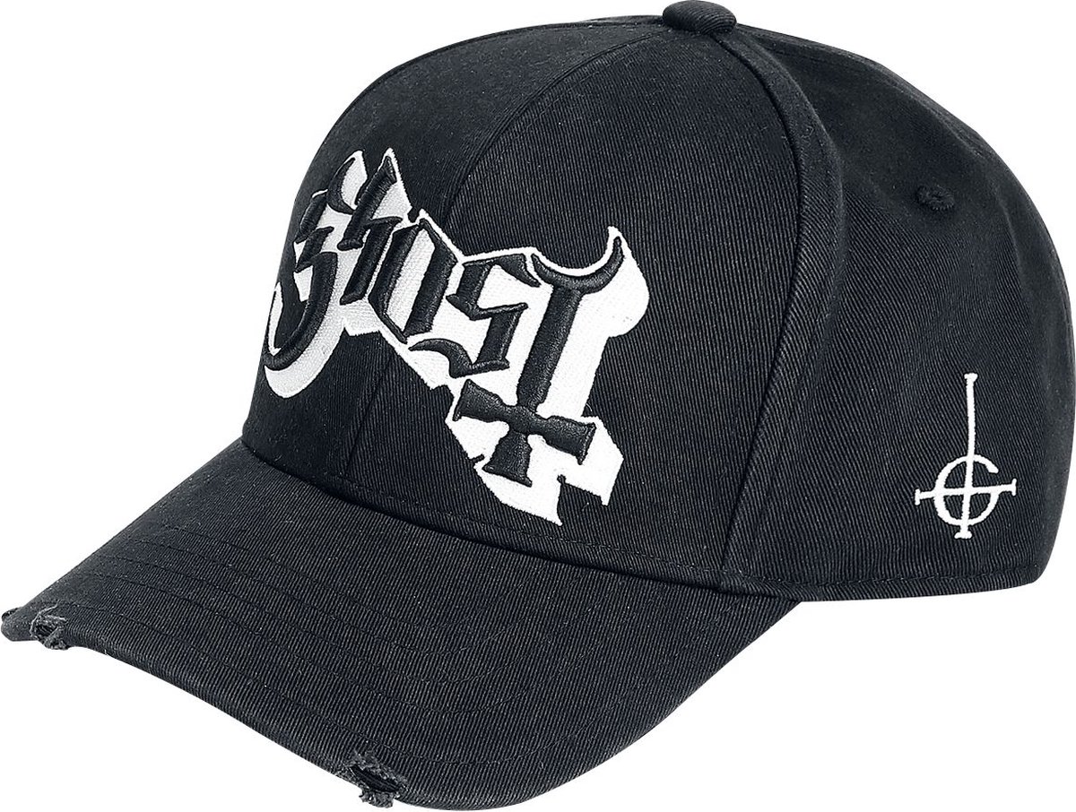 Ghost Logo - Baseball Cap Unisex Cap - zwart - Standard