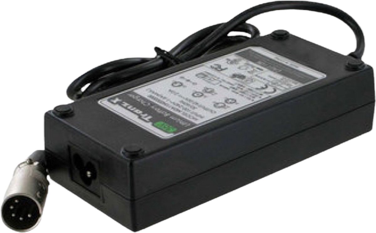 TranzX acculader - Elektrische fietsoplader - 36V - 2A - 5-pins