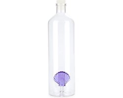 Balvi Waterfles Karaf Schelp Lilla Paars 1.2L Glas