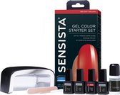 Sensista Color Gel Starter Set - Red Hot Chillies - Gellak - Rood - Gel nagellak - met LED Lamp