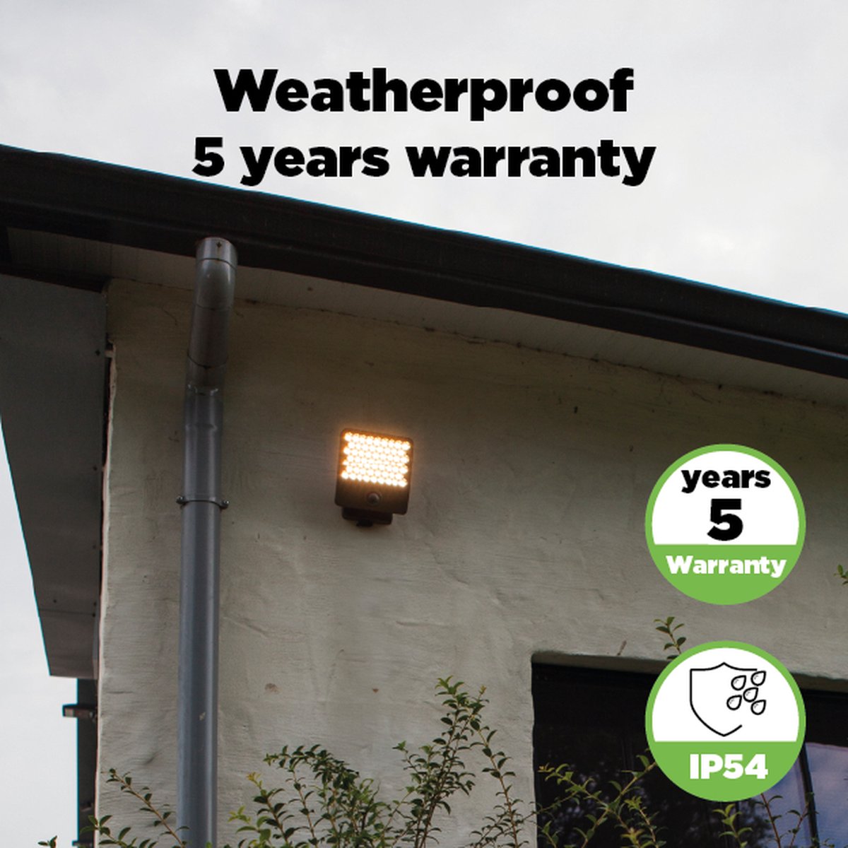 Lutec Atlantis - LED security wandlamp voor buiten - Anti-verblinding