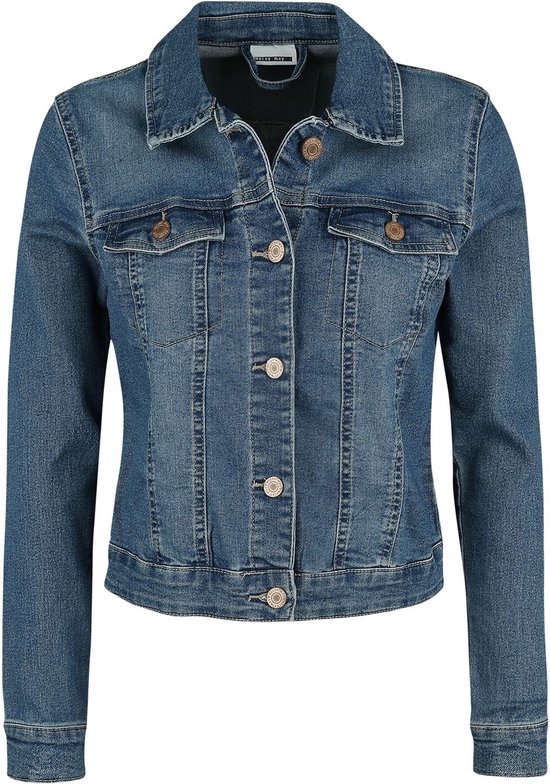 NOISY MAY NMDEBRA L/S BLUE DENIM JACKET NOOS Dames Jas - Maat XL