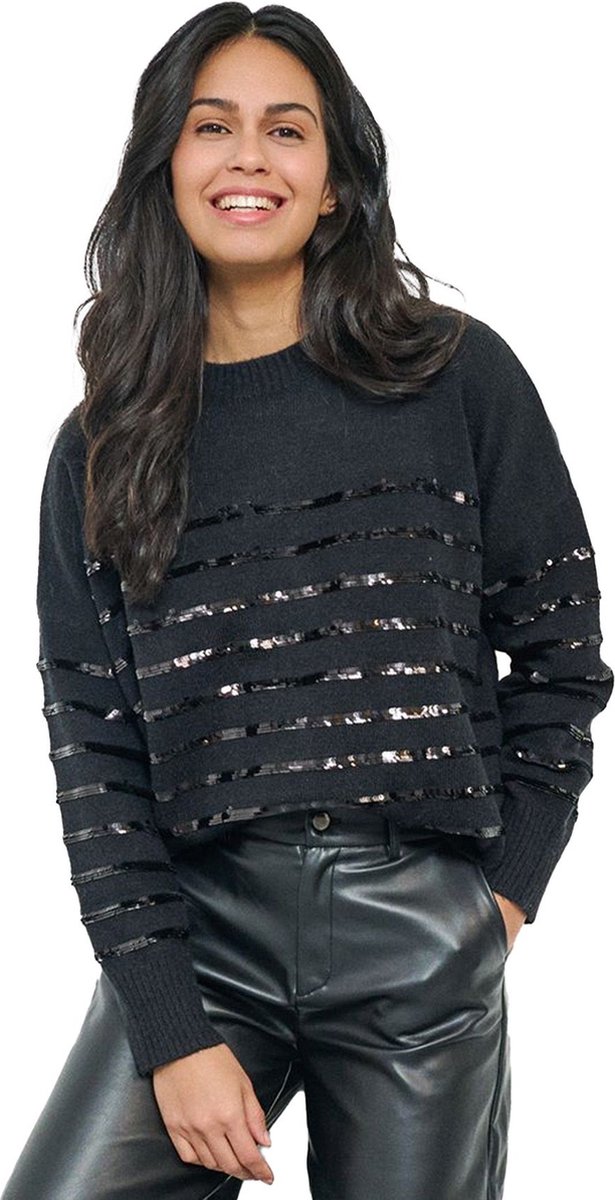 Sweater striped sequins op Prijzenvolger.com