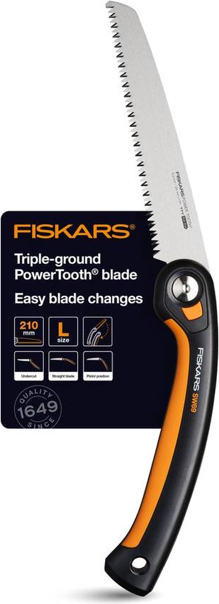 Fiskars Plus Série - Scie pliante - Poignée ergonomique