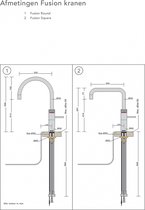 Bol.com Quooker Fusion square messing patina met Combi reservoir aanbieding