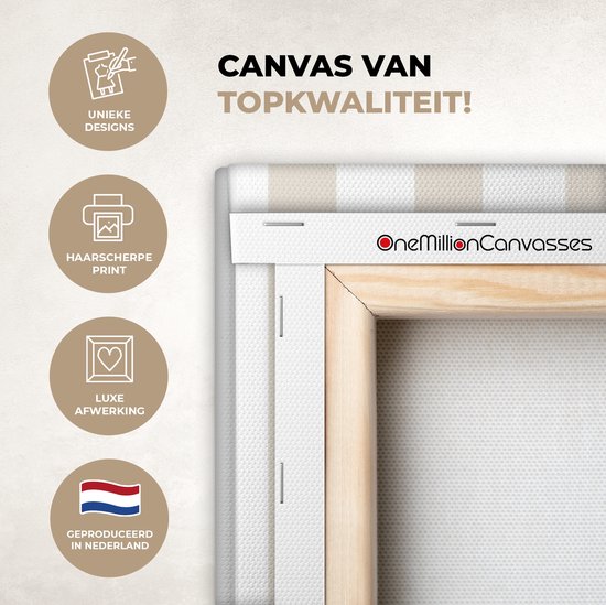 Tableau sur toile 80x120 cm - Décoration murale Homard - Beige - Minimaliste - Décoration murale salon - Décoration chambre - Accessoires chambre - Peintures sur toile