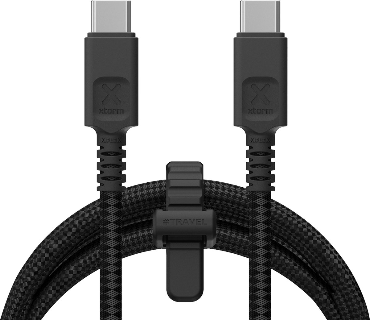 Xtorm Next Gen USB-C kabel - USB-C naar USB-C - Extra stevige USB C kabels - 240W - 3 Meter - Snellader - Oplader - Zwart