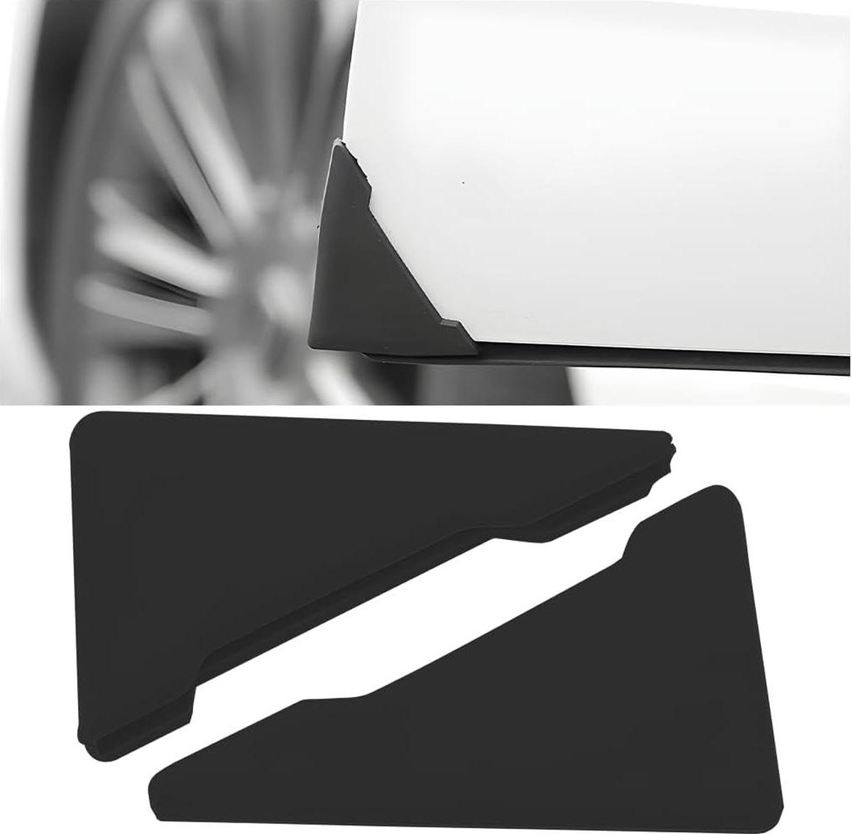 Deurrandbescherming krasbestendig - 2 stuks - autodeuren bumperhoekstickers - stofdicht - anti-botsing - zwart .