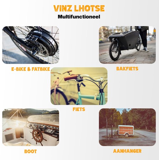 VINZ Lhotse Fatbike slot ART 2 Vouwslot - 95cm / Fietsslot / Mountainbike slot / Racefiets slot / BMX slot met bevestiging van VINZ — afbeelding 4