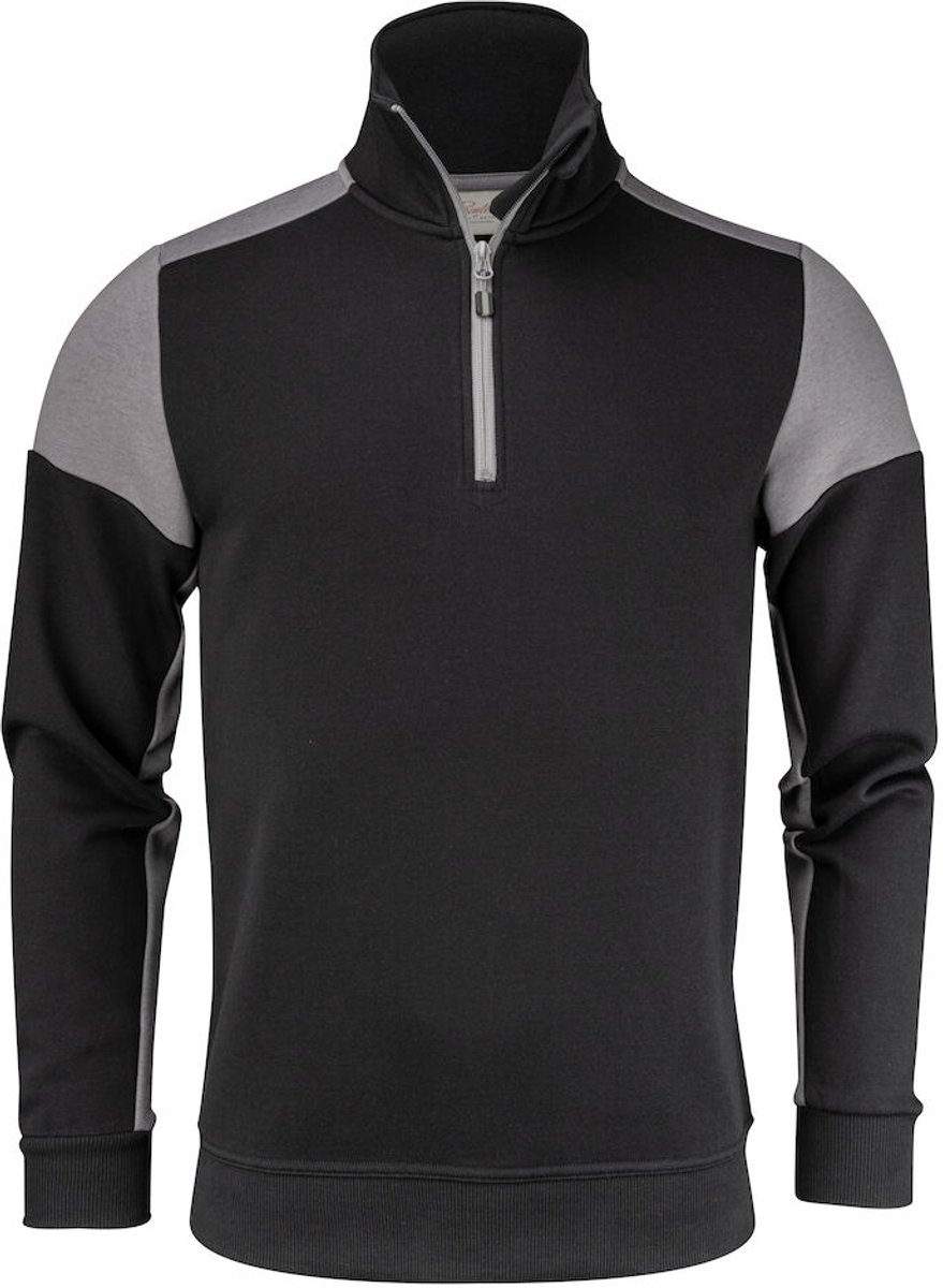 Printer PRIME SWEATER PRIME HALFZIP 2262069 - zwart/staalgrijs - M