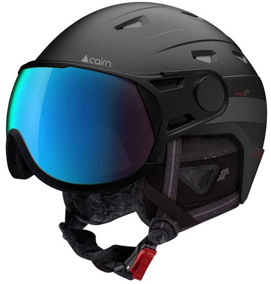 Cairn Shuffle S-visor Evolight Nxt Helm Met Vizier Zwart 59-61 cm