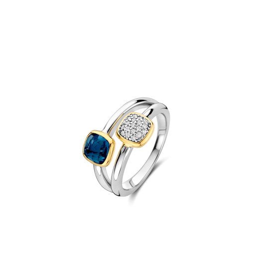 Ring femme TI SENTO - Argent 925 - Blauw - Taille 19,00 mm / taille 60 - 12352DB