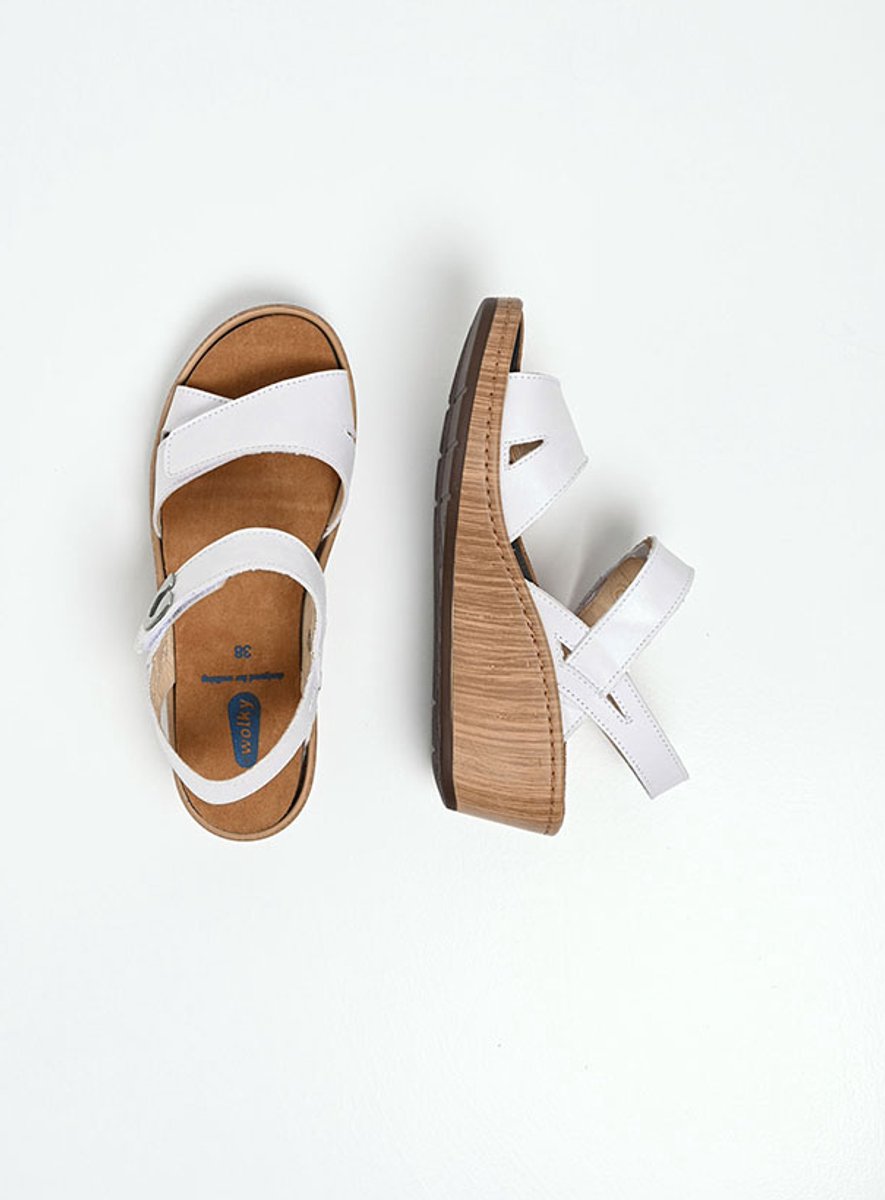 Wolky Dames Sandalen 03552 Sanibel Wit
