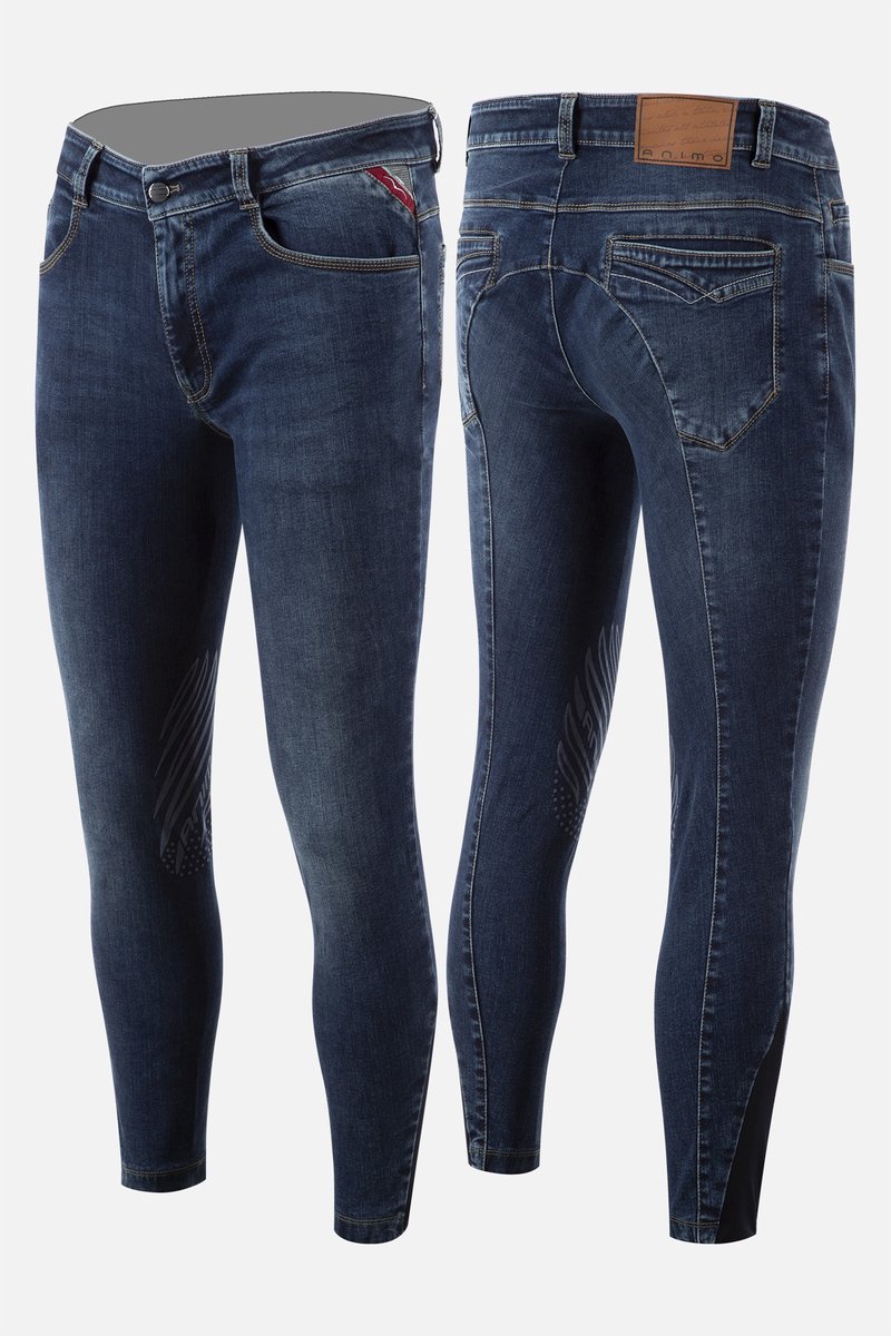 Animo Mahican Jeans Knie Grip Heren Rijbroek One size