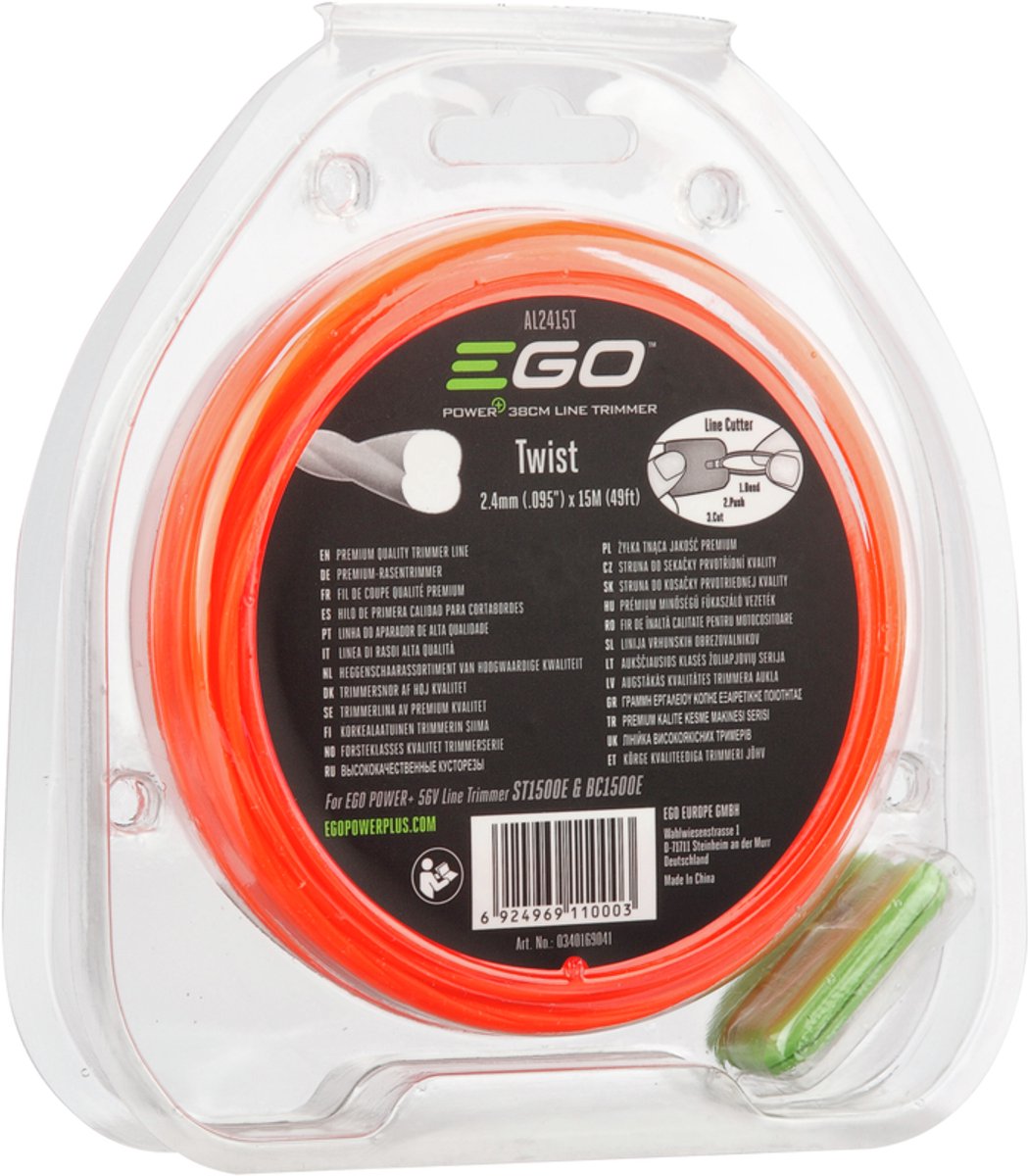 EGO AL2415T Trimdraad Gedraaid 2,4mm 15m