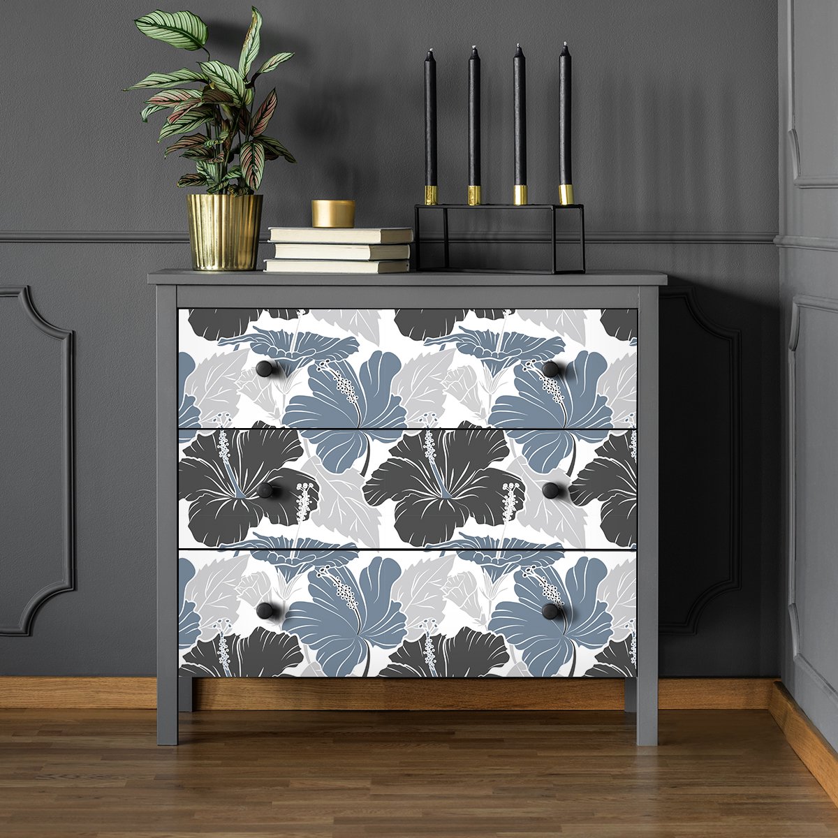 Ambiance Sticker Tropische meubelsticker van Rankyoto, 60 x 90 cm Multi color