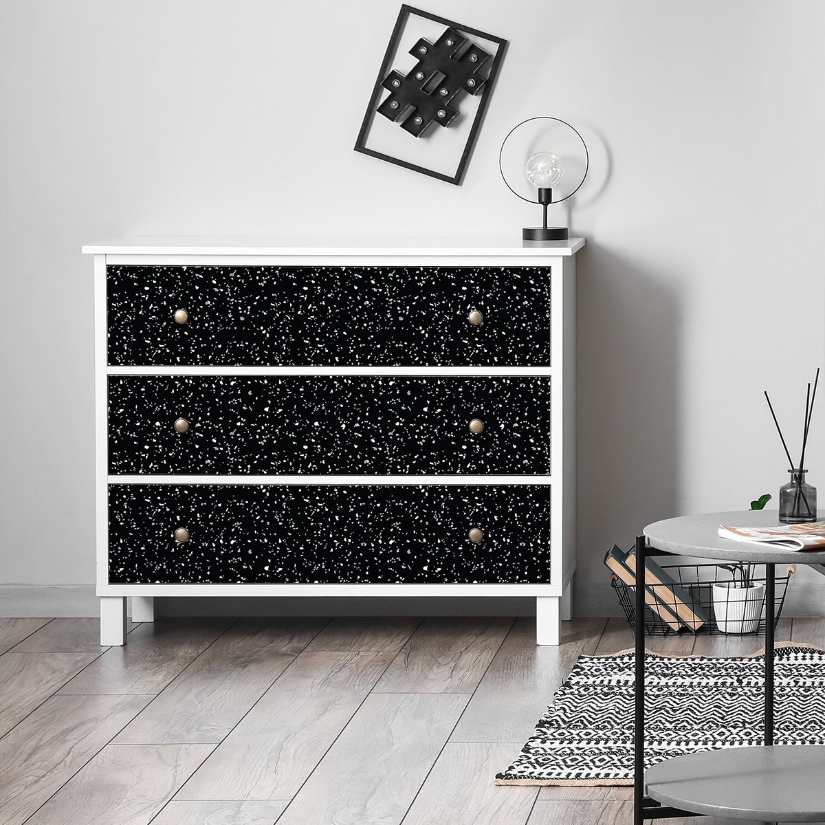 Ambiance Sticker Braga terrazzo meubelsticker, 40 x 60 cm Multi color