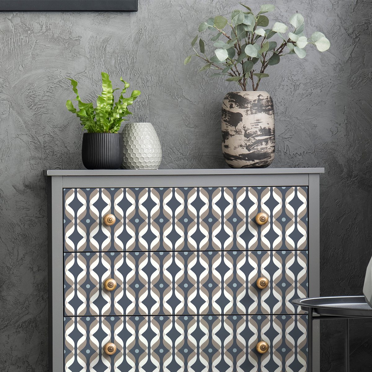 Ambiance Sticker Scandinavische meubelsticker krtrade 60 x 90 cm Multi color