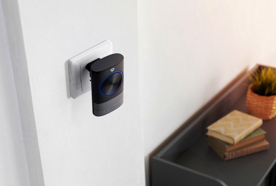 Sonnette sans fil Vlectro - Zwart - 2 récepteurs enfichables - Perfect pour les grandes maisons