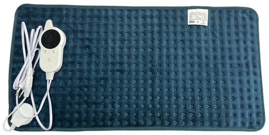EuniLife - Kwalitatieve Elektrische Verwarmingskussen - Voetenwarmers - Nek - Schouders - Buik - Heating Pad - Verwarmingskussen XL - Wasbaar - 60x30cm - Groen