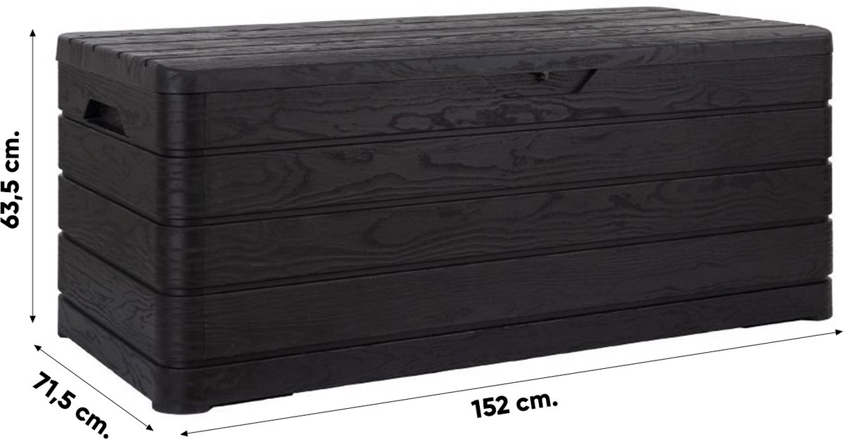 Toomax Dolomiti opbergbox 640 liter - donker grijs