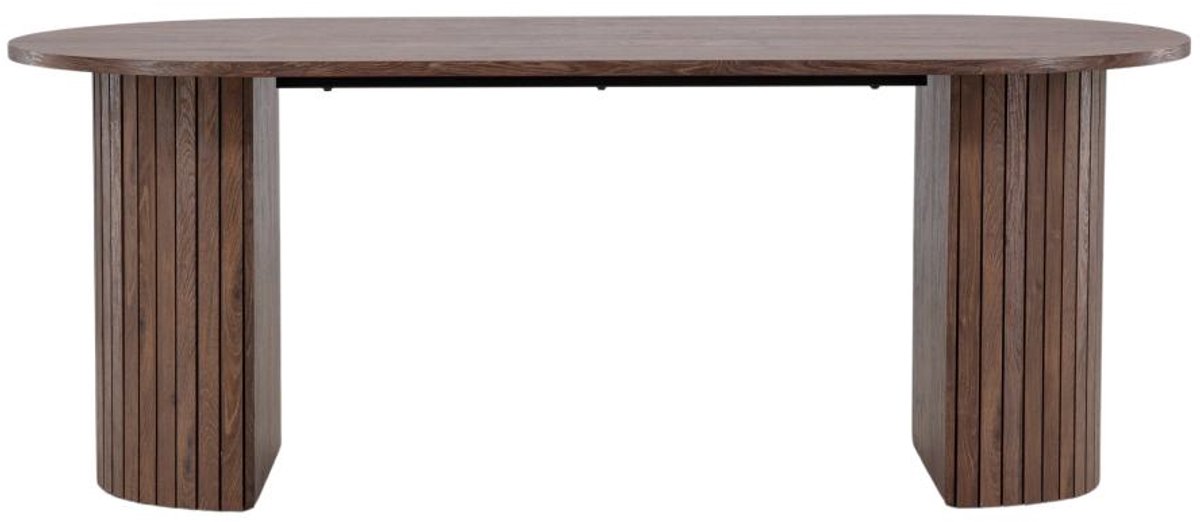Svea - Niko ovale eettafel - 90 x 200 cm - mokka