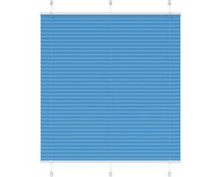 vidaXL - Plissé - rolgordijn - 115x150cm - stofbreedte - 114,4cm - polyester - blauw