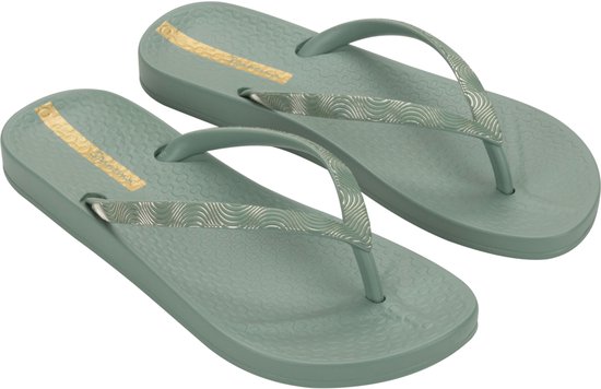 Melissa Teenslippers beige/goudkleurig goedkoop kopen