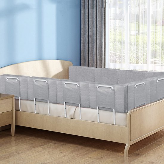 Froadp 60cm Uitvalbeveiliging Softpack Kinderbedbeschermer Draagbaar Bedhek in Hoogte Verstelbaar Kinderhek Baby Bedhekje Bedrandbeschermer voor Kinderbedje (Linnen Grijs Froadp 60cm Uitvalbeveiliging Softpack Kinderbedbeschermer Draagbaar Bedhek in Hoogte Verstelbaar Kinderhek Baby Bedhekje Bedrandbeschermer voor Kinderbedje (Linnen Grijs
