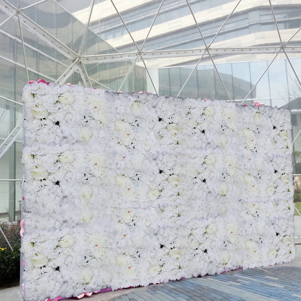 Asaam 6 Pcs Kunstzijde Bloem- Muur Panel -Bruiloft kunstbloem- Fotografie-
