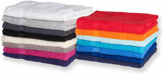 Serviette de bain de Luxe Towelcity - 4x - bleu marine - 50 x 90 cm - 550 grammes - Textiles de bain - Katoen