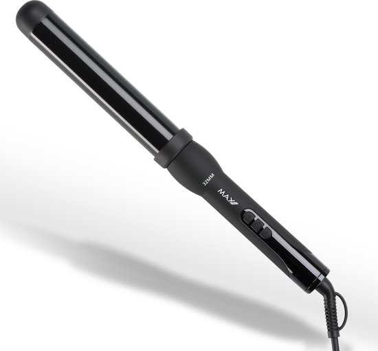 Max Pro Twist 32mm Krultang - Curling iron - Levenslange Garantie - Inclusief Hittebestendige Handschoen - Alle Haartypes - Inclusief LCD Display