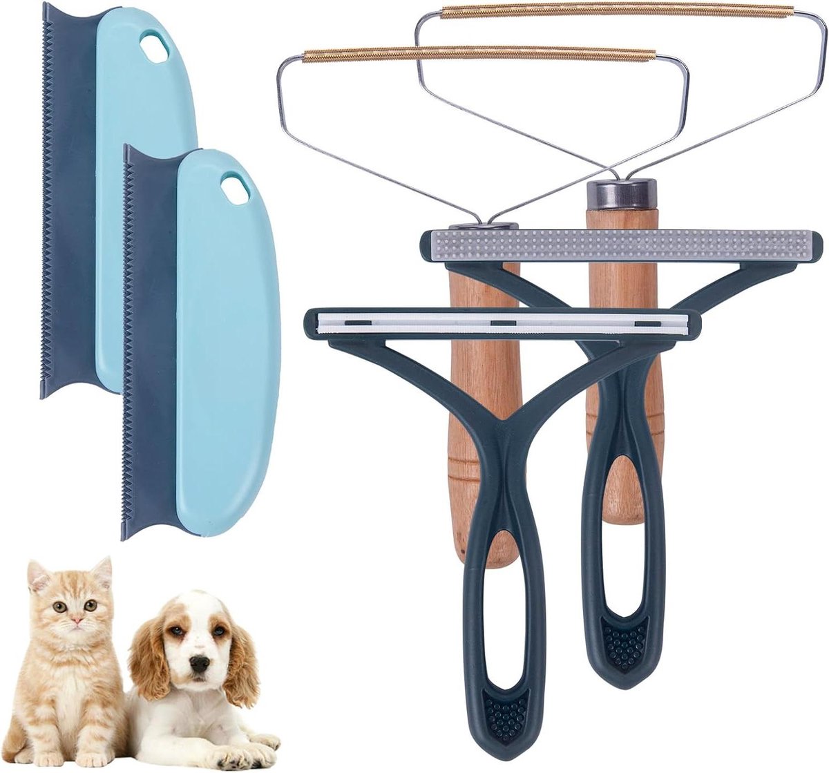 Pluisscheerapparaat voor dierenhaarverwijdering - 6 stuks - Kleding en tapijtborstel - Honden- en kattenhaarverwijderaar