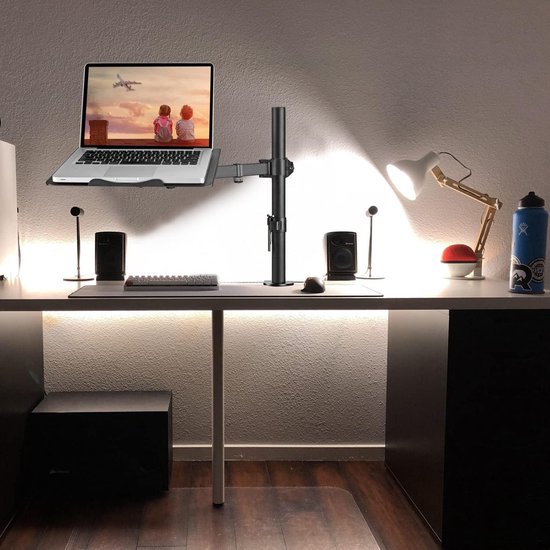 Dubbele VESA-houder voor arm met bureauhouder voor 13 inch tot 32 inch