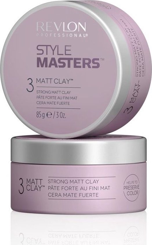 Revlon Style Masters 3 Matt Clay pot met paars deksel en doosje