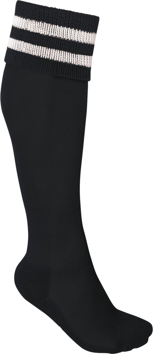 PROACT® Sportsokken Met Contraststrepen PA015 - Black / White - 39/42 EU