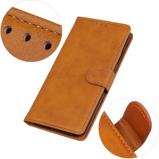 Coverup Case - Convient pour Xiaomi Redmi Note 14 Pro 4G Case - Coverup Luxe Book Case - Marron