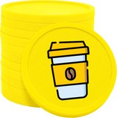 Jetons de consommation CombiCraft Café-To- Go jaune fluo - Ø29mm - 100 pièces