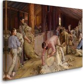 Tom Roberts - Shearing the Rams - Scheren van de schapen (1890) - 2:3