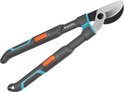 GARDENA Takkenschaar TeleCut Pro S met ergonomische handvatten en oranje knoppen.