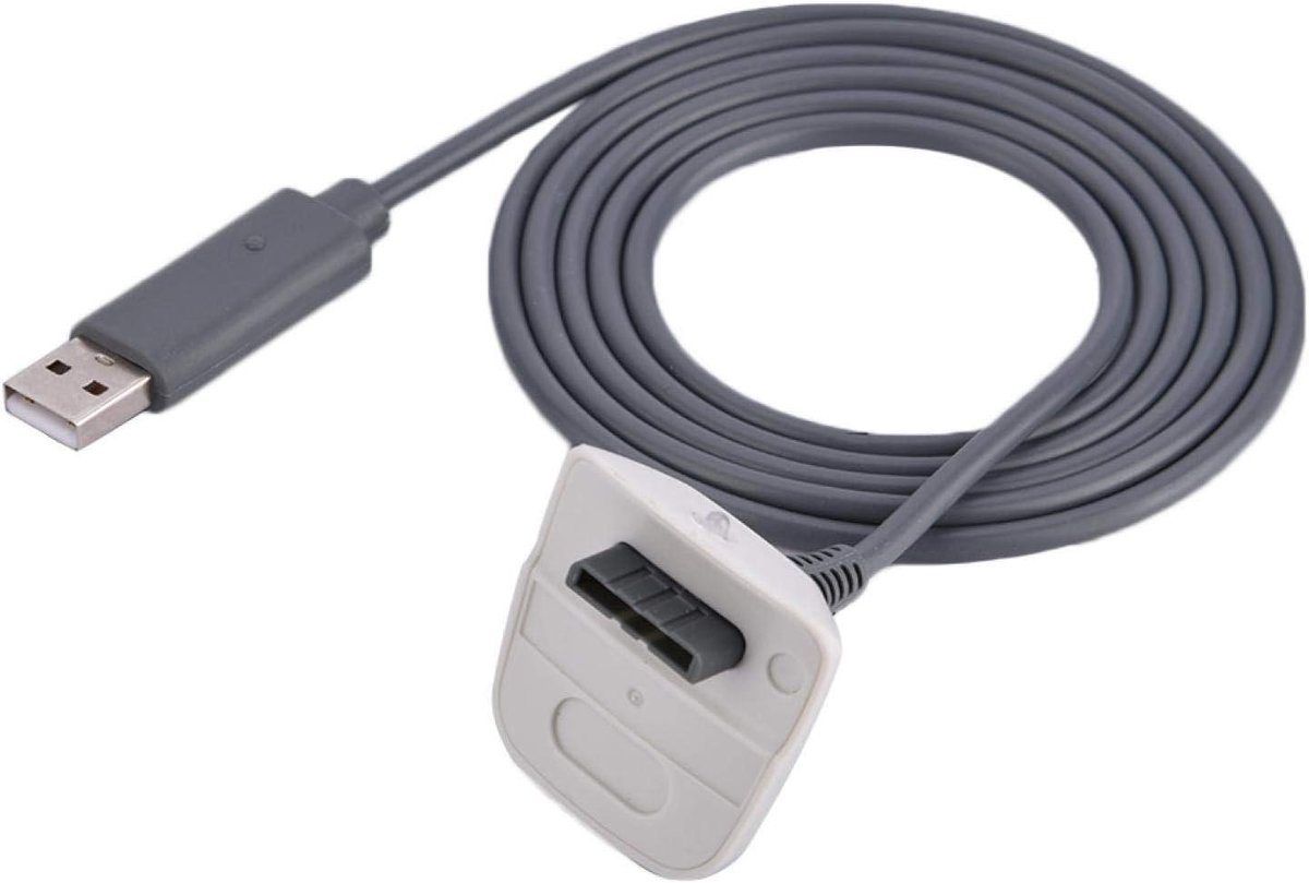 Oplaadkabel snoer met snellaadkabel voor 360(white) - zwarte USB-oplader