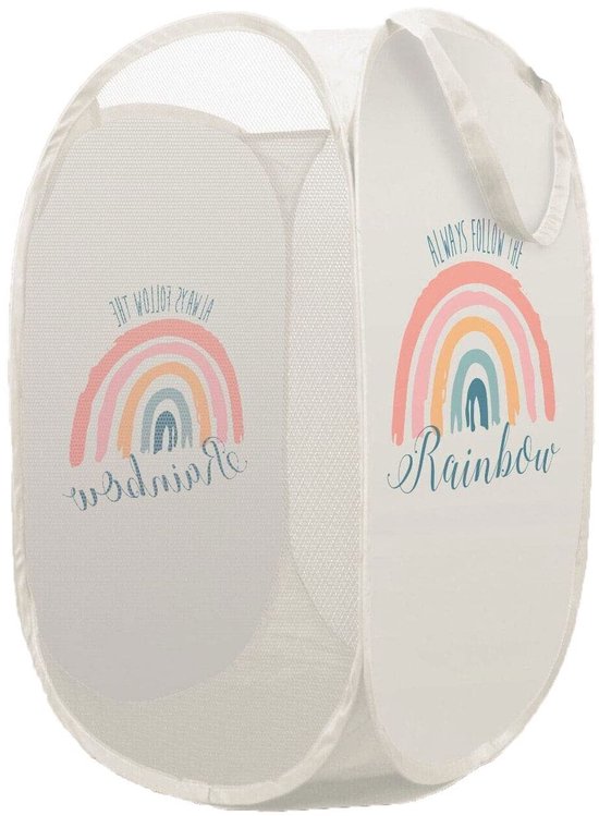 HUUMONSS Schattig bosdier, grote wasmand, boom, bladeren, stof
