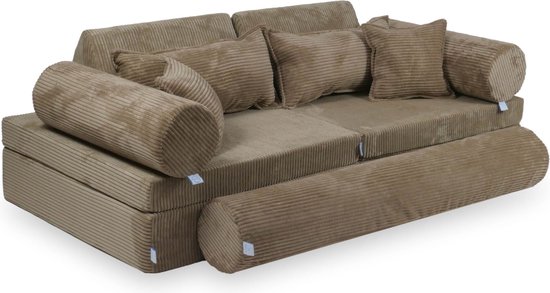 Montessori Speelbank Luxe Corduroy Toffee van Childhome — afbeelding 5