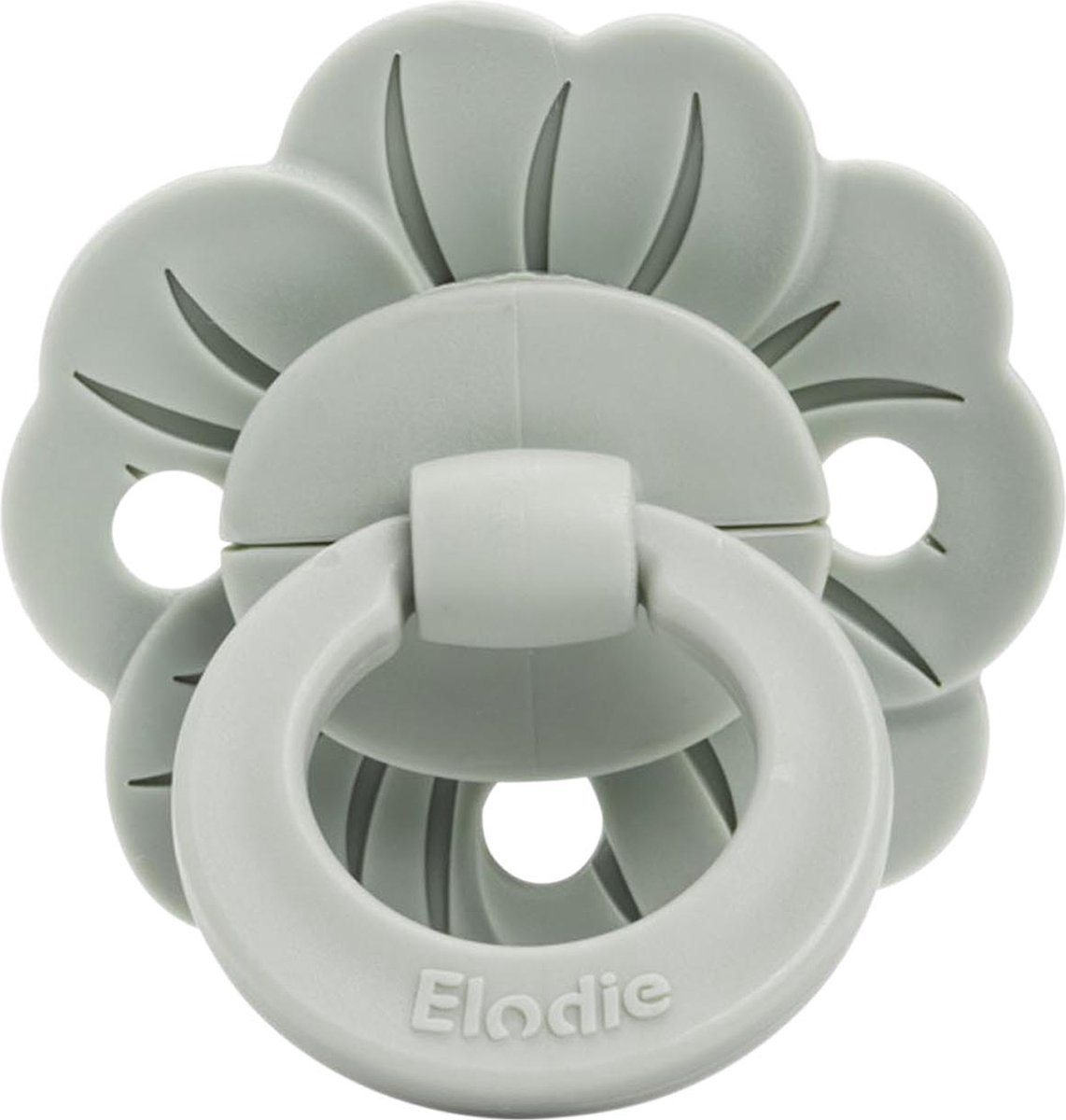 Goedkoopste Elodie Binky Bloom 3m fopspeen - Fopspeen - Fopspenen- Silicone fopspeen - Mineral Green